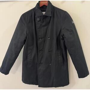 Calvin Klein Jeans Men's Black Pea Coat Size S